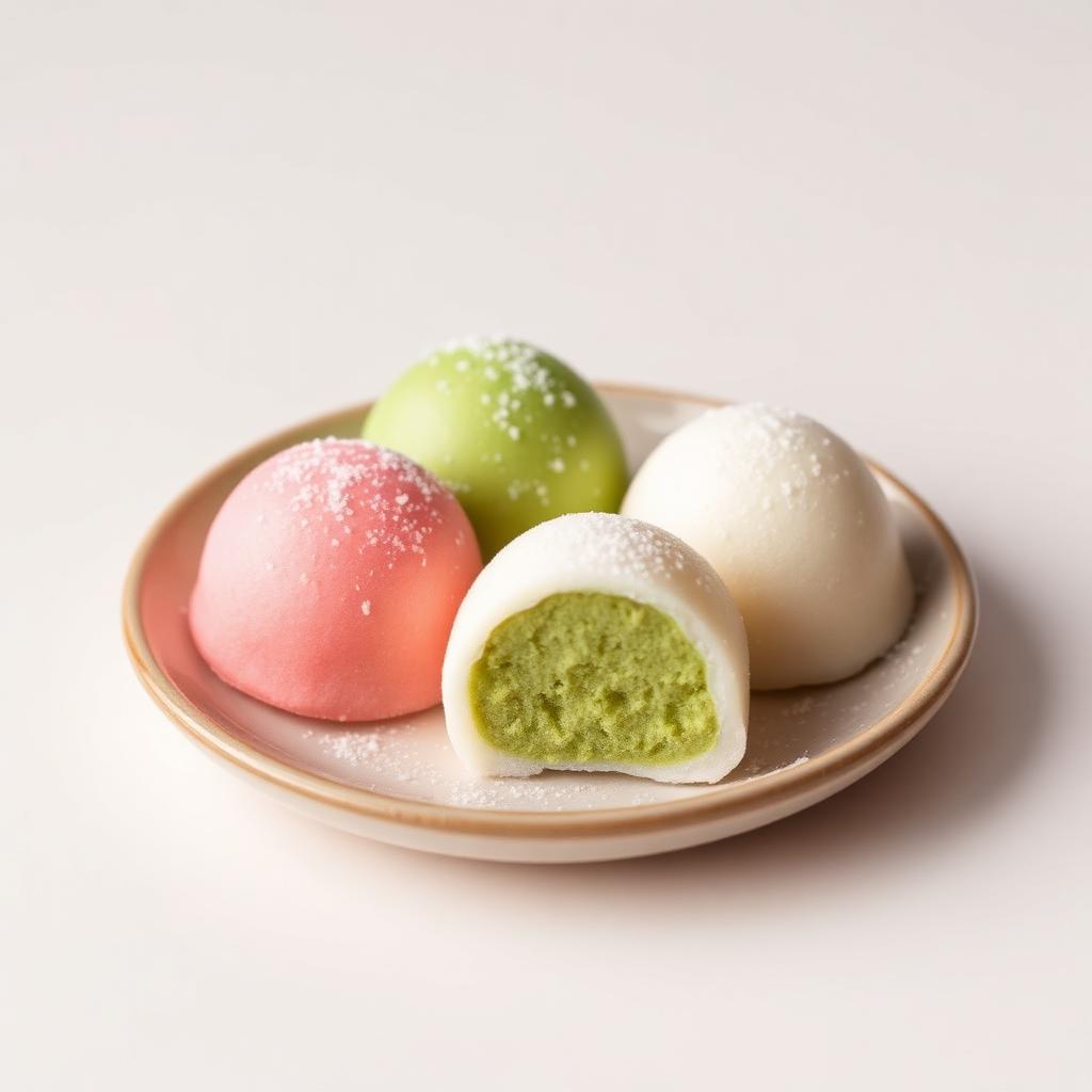 Matcha & Red Bean Mochi
